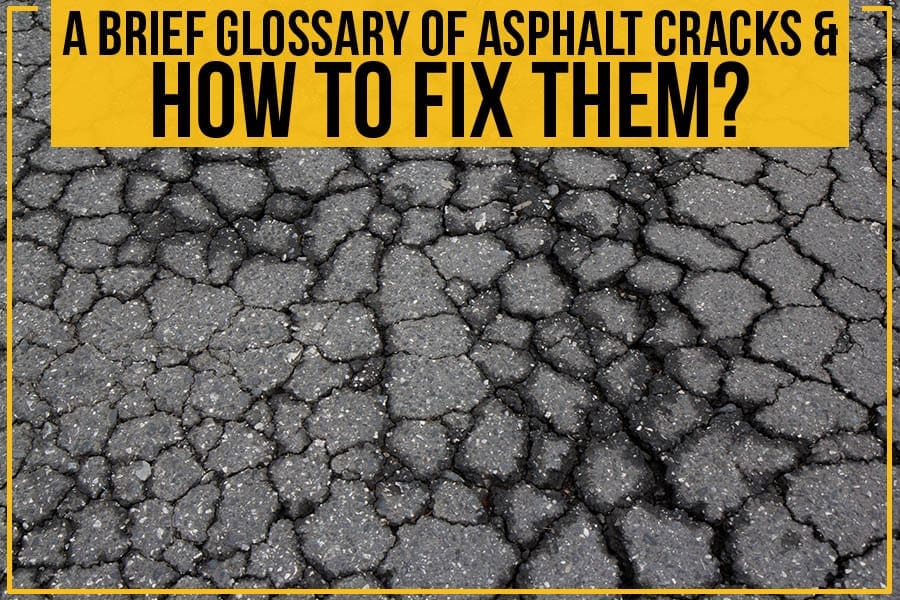 An asphalt full of cracks.