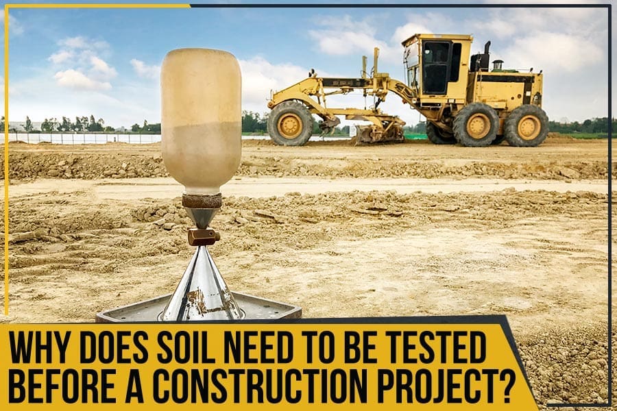 Testing soil before a construction project.